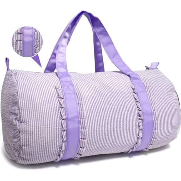KIDS Travel Overnight Bag (Pleated Purple)